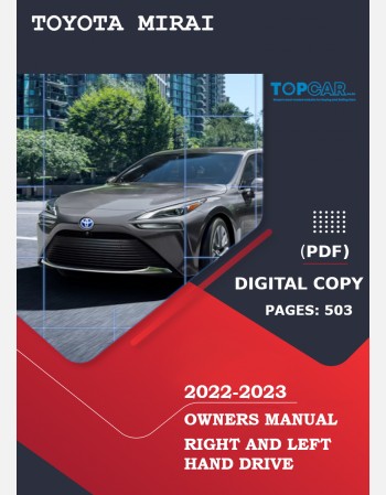 toyota mirai 2022-2023 owners manual lhd& rhd